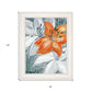 Tiger Lily in Orange 1 White Framed Print Wall Art
