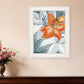 Tiger Lily in Orange 1 White Framed Print Wall Art