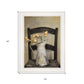Golden Tulips 1 White Framed Print Wall Art
