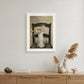 Golden Tulips 1 White Framed Print Wall Art