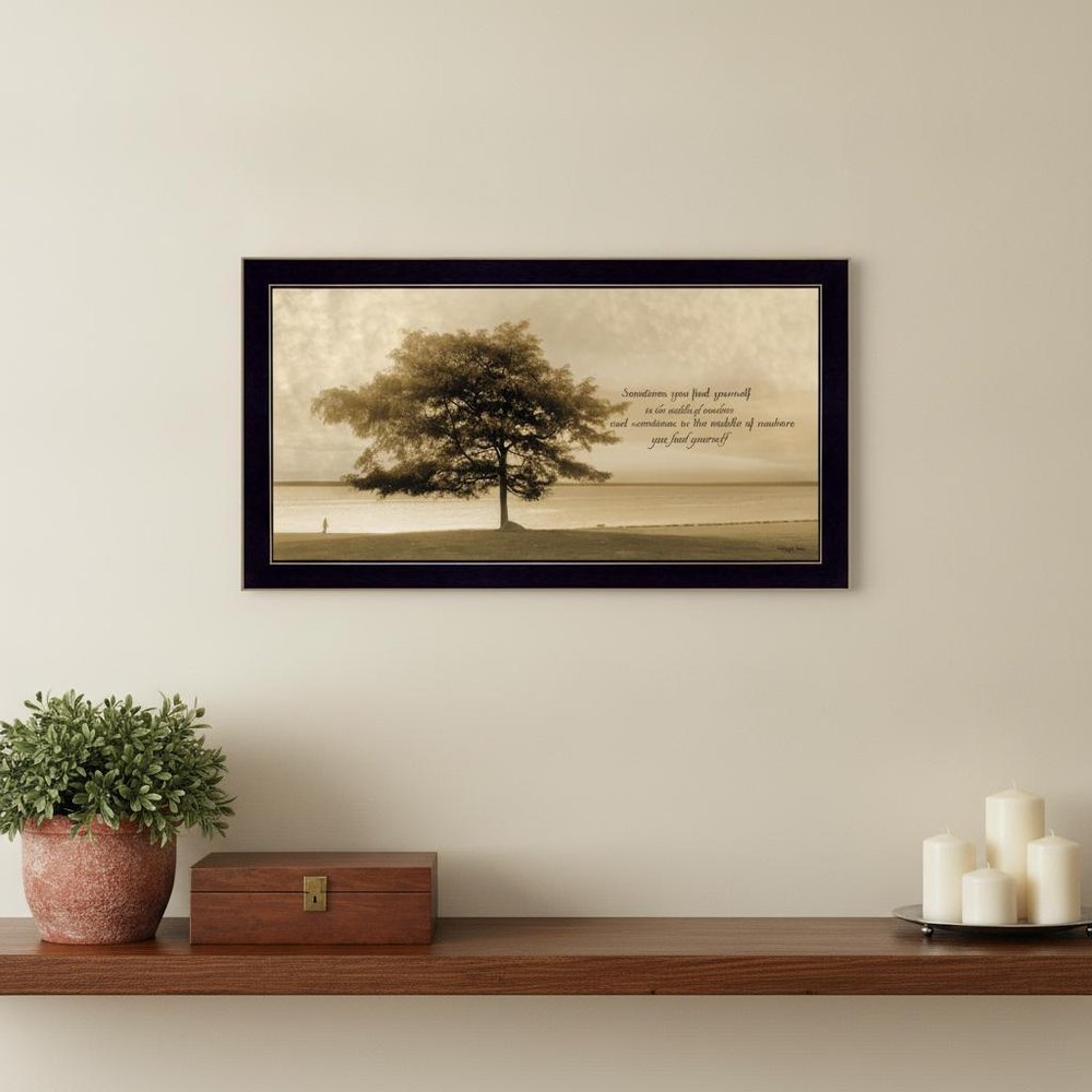 Find Yourself Black Framed Print Wall Art