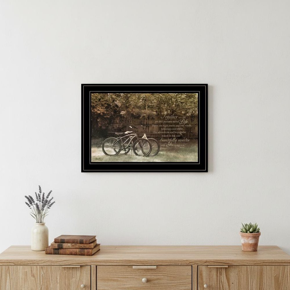 Journey Together 2 Black Framed Print Wall Art