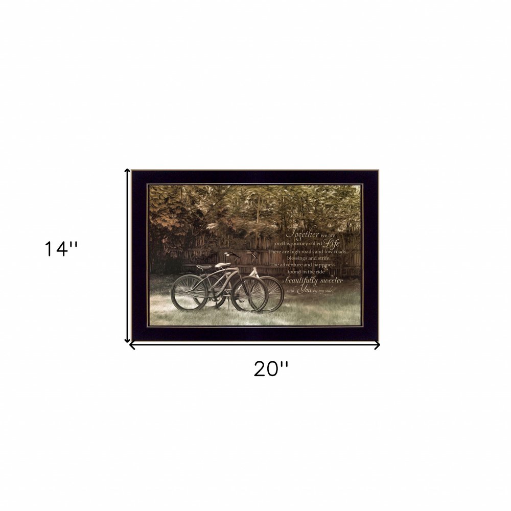 Journey Together 3 Black Framed Print Wall Art