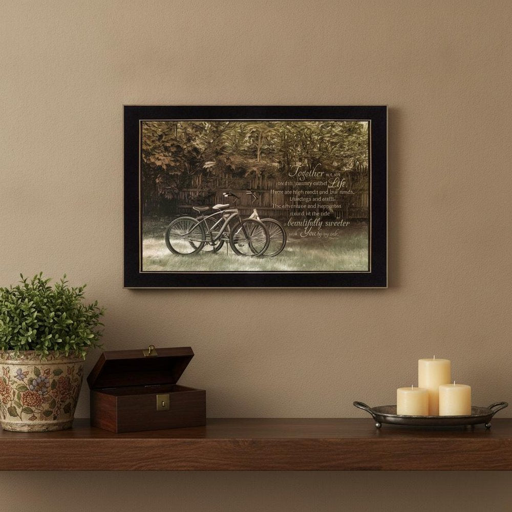 Journey Together 3 Black Framed Print Wall Art