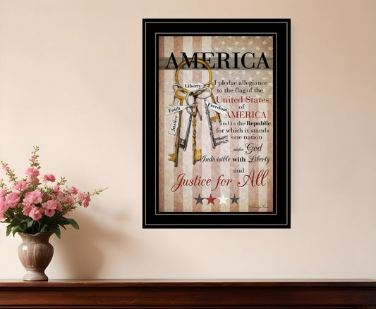 The Keys to Freedom 1 Black Framed Print Wall Art