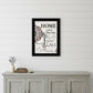 Home or Laughter 2 Black Framed Print Wall Art