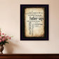 Father Says 2 Black Framed Print Wall Art