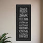 Family Rules 1 Black Framed Print Wall Art