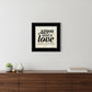 All You Need is Love and Coffee 2 Black Framed Print Wall Art