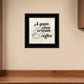 A Silent Scream for Coffee 2 Black Framed Print Wall Art