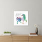 Believe in Magic Unicorn White Framed Print Wall Art