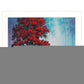 Red Tree 3 White Framed Print Wall Art