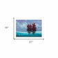 Two Red Trees 1 White Framed Print Wall Art