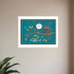 Good Night White Framed Print Wall Art