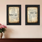 Set Of Two Parents Black Framed Print Wall Art