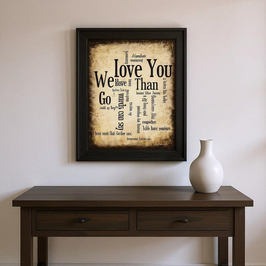 Set Of Two Sentiment Black Framed Print Wall Art