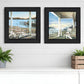 Set Of Two Lake Side Black Framed Print Wall Art