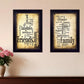Set Of Two Friends and Family Black Framed Print Wall Art