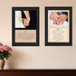 Set Of Two Marriage Black Framed Print Wall Art