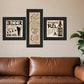 Set Of Three Beer Time Black Framed Print Wall Art