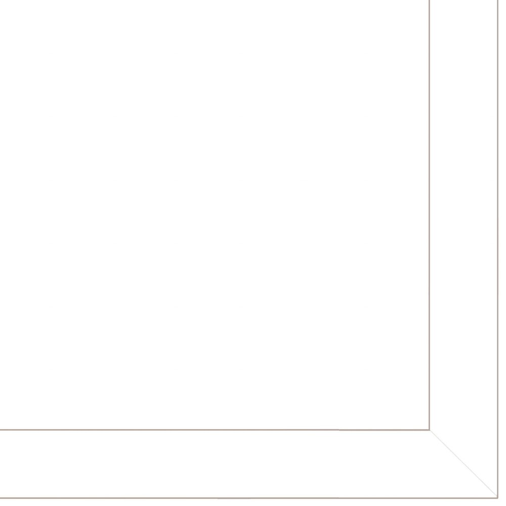 Set Of Two Retro White Framed Print Wall Art