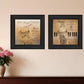 Set Of Two Music 3 Black Framed Print Wall Art