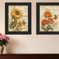 Set Of Two Flowers 2 Black Framed Print Wall Art