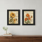 Set Of Two Flowers 2 Black Framed Print Wall Art