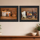 Set Of Two Baking Supplies Black Framed Print Wall Art