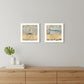 Set Of Two Sail or Surf White Framed Print Wall Art
