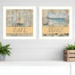 Set Of Two Sail or Surf White Framed Print Wall Art