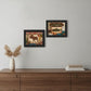 Set Of Two Lodge I Black Framed Print Wall Art