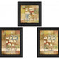 Set Of Three Child Collection Black Framed Print Wall Art