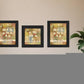 Set Of Three Child Collection Black Framed Print Wall Art