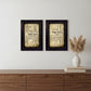 Set Of Two Nana or Papa Black Framed Print Wall Art