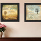 Set Of Two Meaning 2 Black Framed Print Wall Art