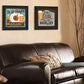 Set Of Two Pumpkin Patch Black Framed Print Wall Art
