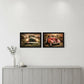 Set Of Two Vintage Trucks Black Framed Print Wall Art