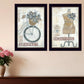 Set Of Two Beautiful Journey Black Framed Print Wall Art