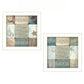 Set Of Two Sunshine Sand and Sea White Framed Print Wall Art