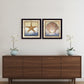 Set Of Two Sea Journey Black Framed Print Wall Art