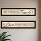 Set Of Two Love Family and Friends Black Framed Print Wall Art