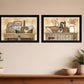 Set Of Two Rustic Still Life Black Framed Print Wall Art