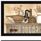 Set Of Two Rustic Still Life Black Framed Print Wall Art