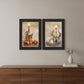 Set Of Two Love Farmhouse Black Framed Print Wall Art
