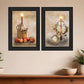 Set Of Two Love Farmhouse Black Framed Print Wall Art
