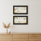 Set Of Two Plant Kindness Black Framed Print Wall Art