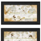 Set Of Two Plant Kindness Black Framed Print Wall Art