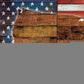 Set Of Two American Flags White Framed Print Wall Art
