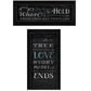 Set Of Two Love Story Black Framed Print Wall Art